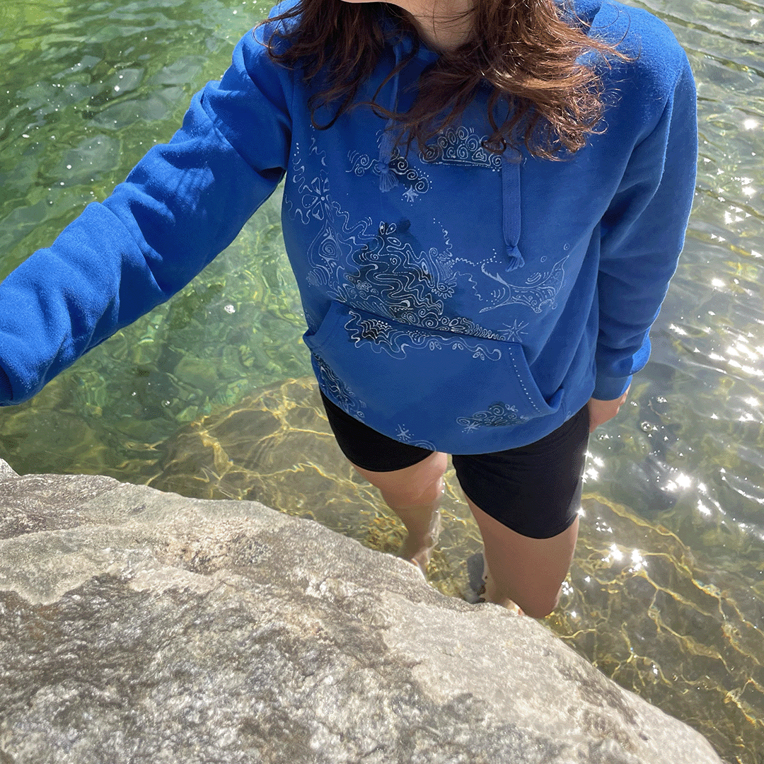 BLUE OCEAN HOODIE (M/L)