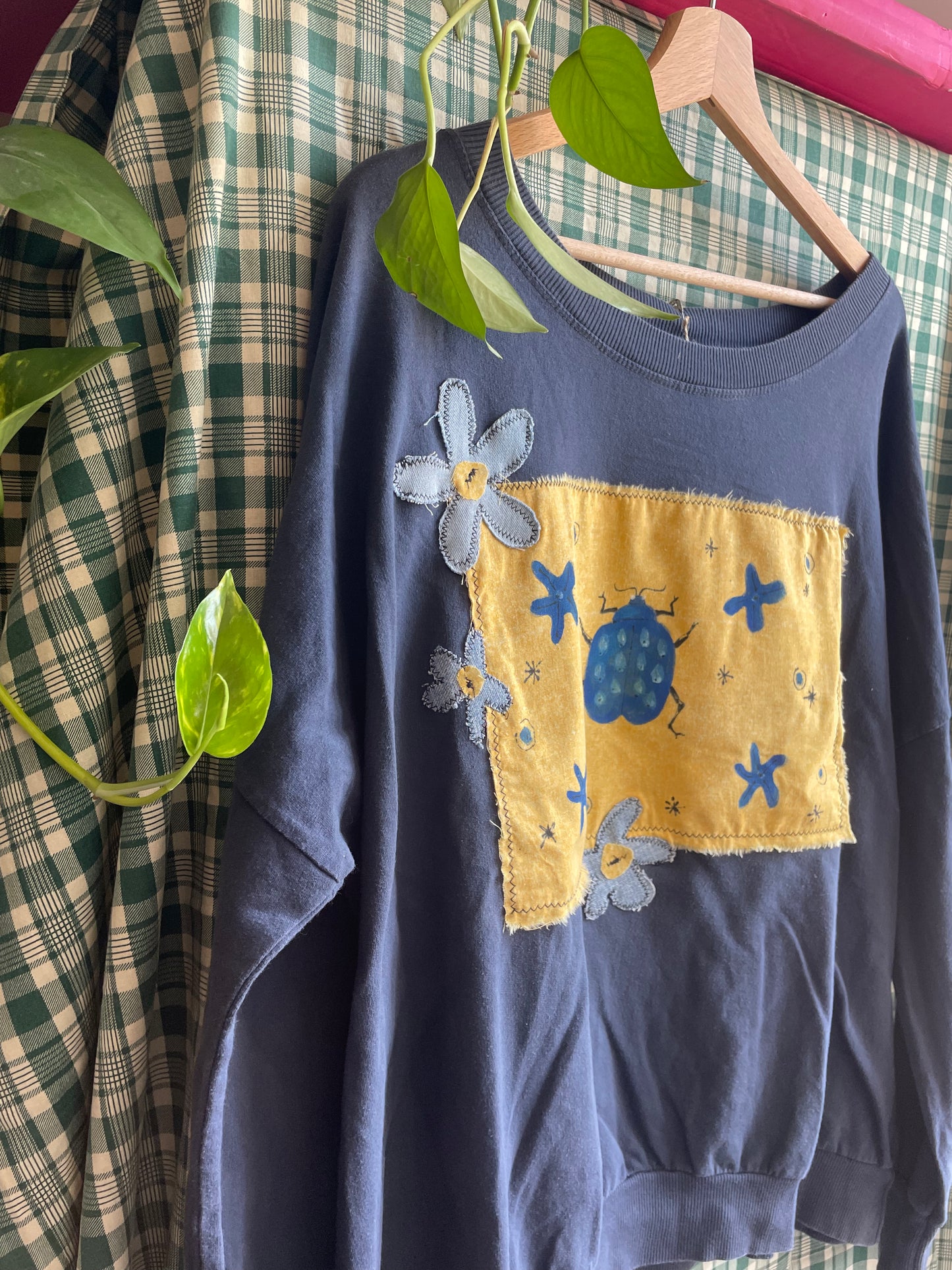 PULL INSECTE BLEU (L)